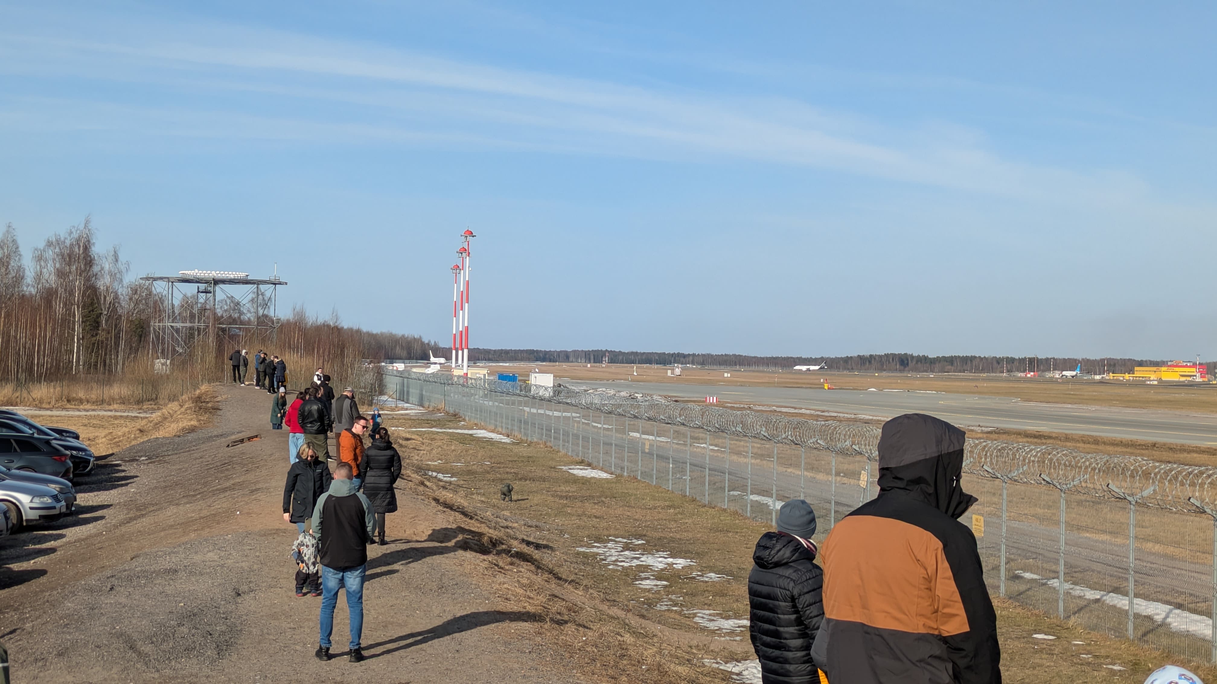 Zona planespotting Aeropuerto de Riga